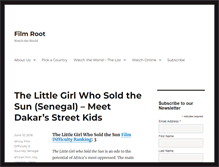 Tablet Screenshot of filmroot.com